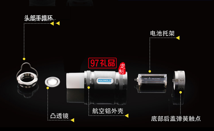 迷你手電筒 便攜露營燈  新款紀念禮品 中國民生銀行定制案例
