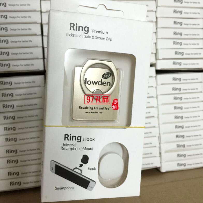 中國移動定制 創(chuàng)意360度旋轉(zhuǎn)蘋果IPHONE5 手機指環(huán)支架 