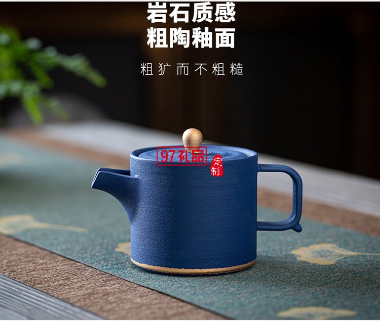 黑陶茶壺功夫茶具家用創(chuàng)意禮盒陶瓷泡茶套裝客廳復古