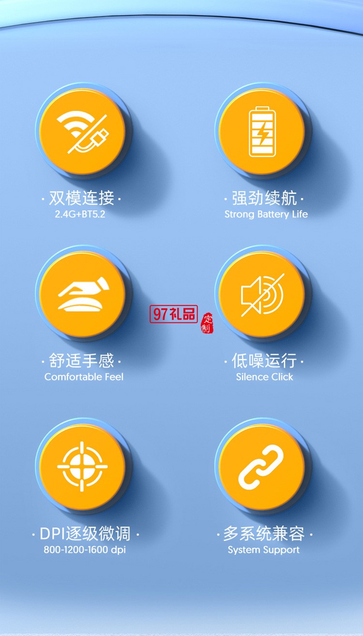 靜音鼠標(biāo) 臺式機筆記本藍(lán)牙充電  2.4G