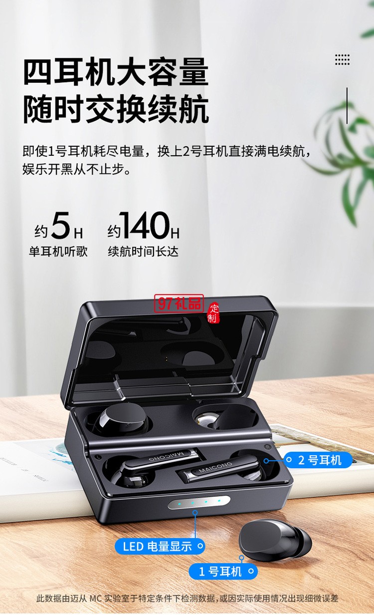 新款無(wú)線藍(lán)牙耳機(jī) TWS入耳式立體聲降噪