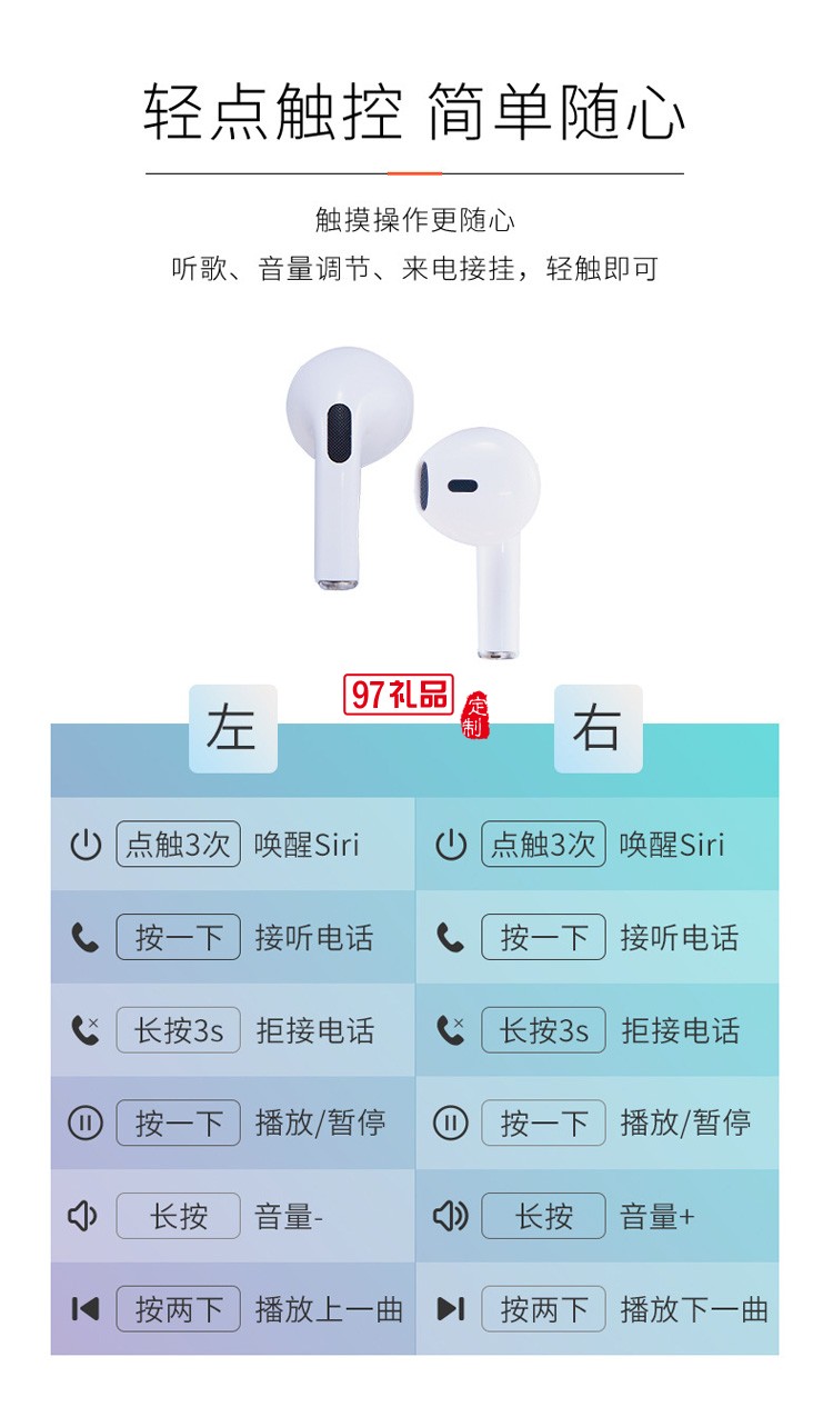 TWS無(wú)線(xiàn)藍(lán)牙耳機(jī)入耳式