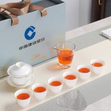 功夫白瓷茶具禮盒套裝陶瓷商務(wù)會議活動(dòng)實(shí)用送禮