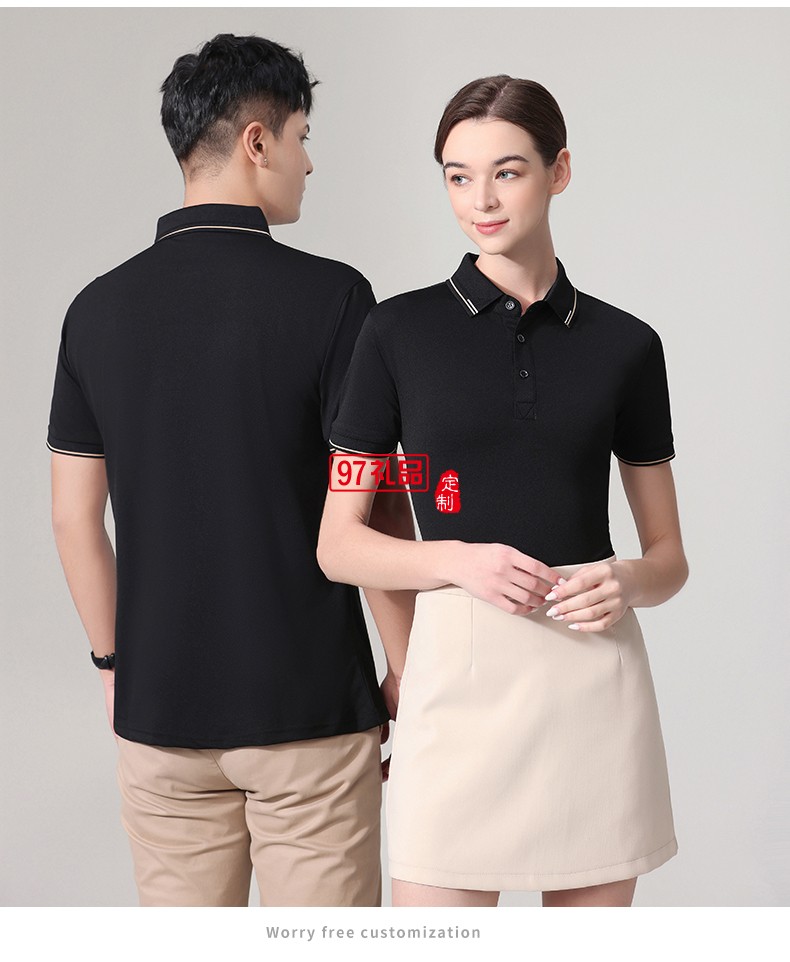 翻領(lǐng)polo團(tuán)隊文化廣告衫t恤印字logo短袖工作服刺繡工裝2396