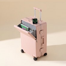 DULA商務前開口系列鋁框行李箱2070