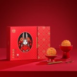 傳統(tǒng)五仁中秋節(jié)商務(wù)送禮團(tuán)購福利 稻香村團(tuán)圓佳禮600g【12餅6味】