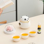 月滿桂香時，把團圓揉進晚風(fēng)里，熊貓茶具套組